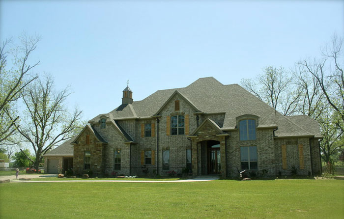 Custom Home in Dallas Texas - Front Elevation